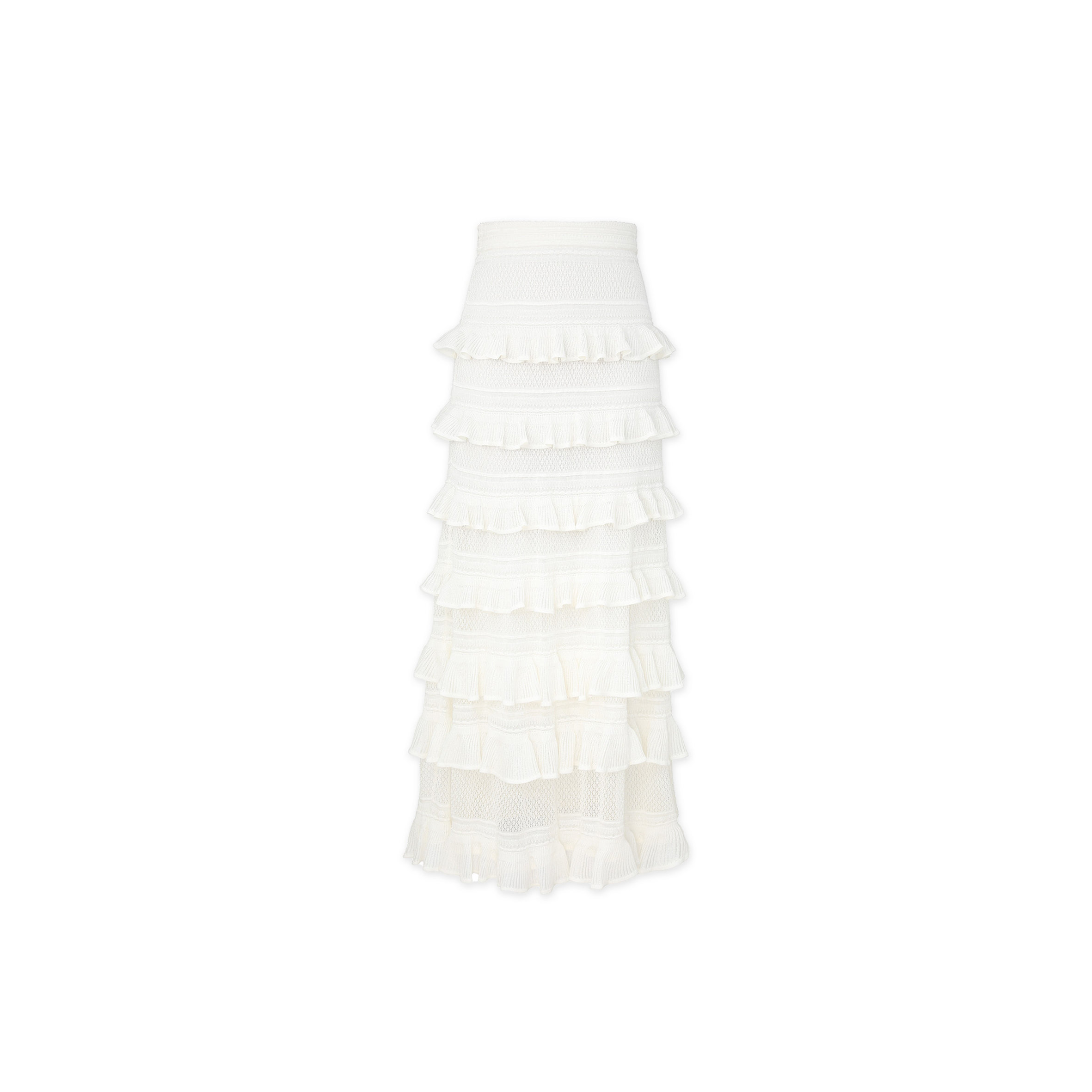 ZIMMERMANN LUNA LACE FRILL SKIRT 3723SS261